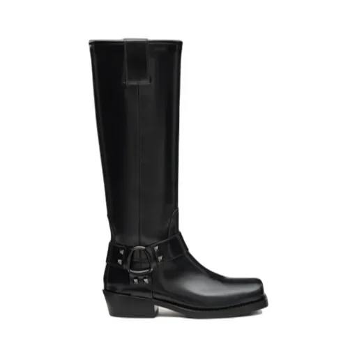 Valentino	Garavani Rockstud Ankle Strap Boots