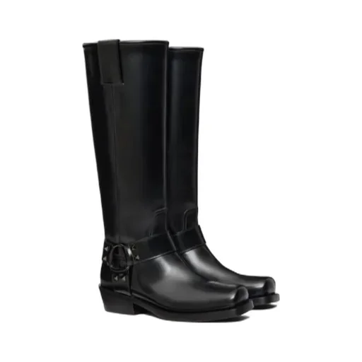Valentino	Garavani Rockstud Ankle Strap Boots