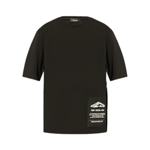 Dsquared2 Logo Patch Crewneck T-Shirt