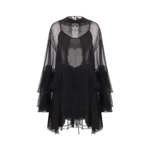 Chloé Semi-Sheer Ruched Dress