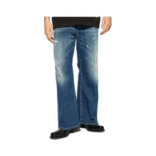 Dsquared2 Distressed Straight-Leg Jeans