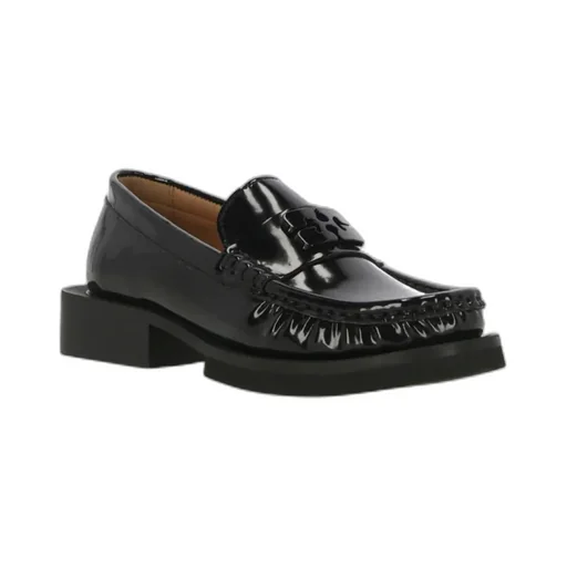 Ganni Butterfly Logo Loafers