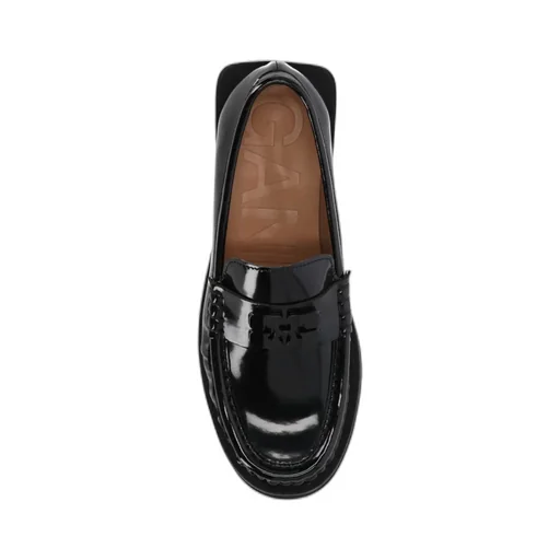 Ganni Butterfly Logo Loafers