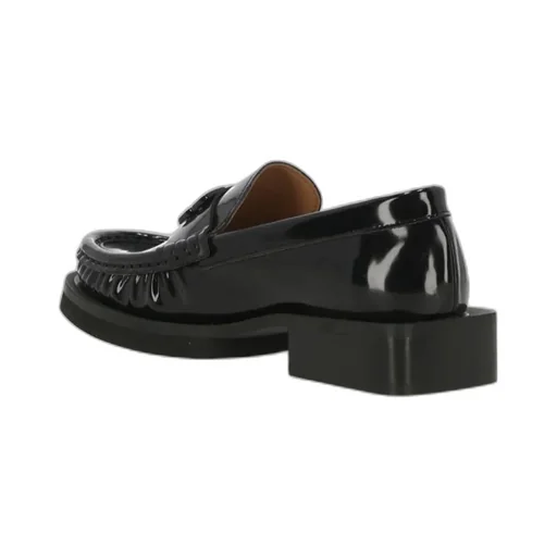 Ganni Butterfly Logo Loafers