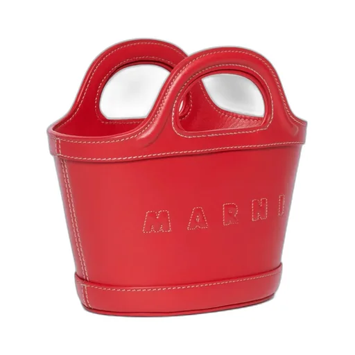 Marni Kids Tropicallia Logo-Embroidered Open-Top Bucket Bag