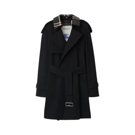 Burberry Double Breasted Belted Waist Coat