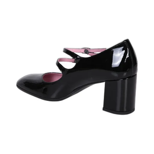 Double-Belt Mid-Heeled Shoes