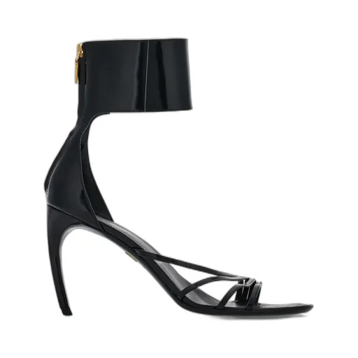 Salvatore Ferragamo Curved-Heeled Almond Toe Sandals