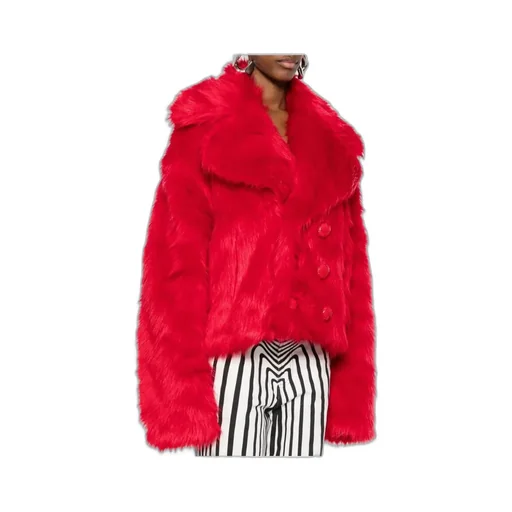 Dsquared2 Faux-Fur Double-Breasted Jacket