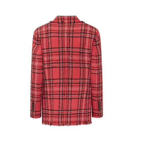 Msgm Double-Breasted Checked Blazer