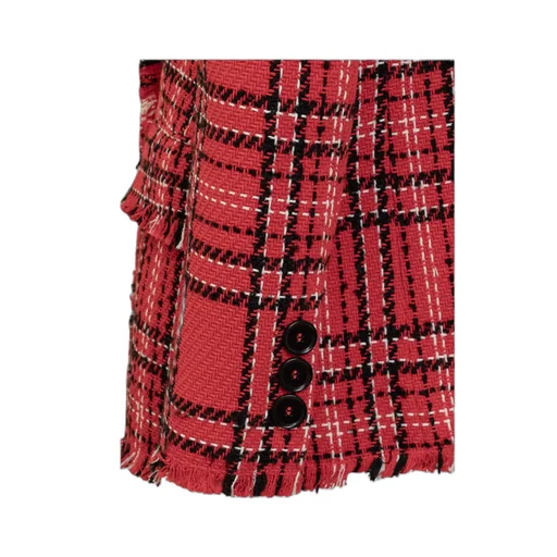 Msgm Double-Breasted Checked Blazer