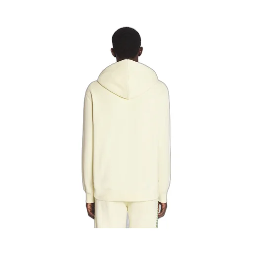 Lanvin Logo-Embroidered Lace-Detailed Drawstring Hoodie