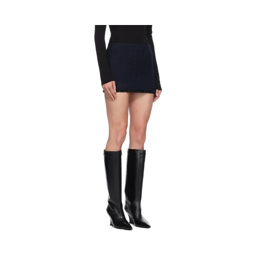 Givenchy Tweed Frayed-Edge Skirt