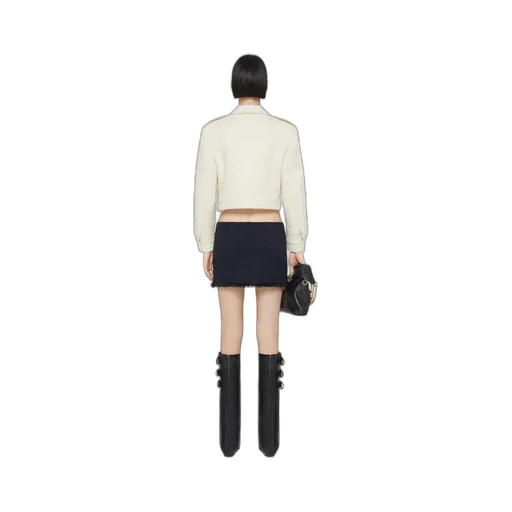 Givenchy Tweed Frayed-Edge Skirt