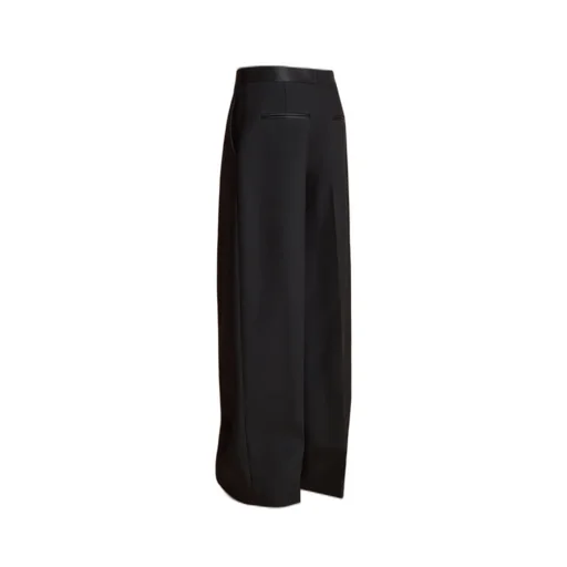 Khaite Marine Low-Rise Wide-Leg Pants