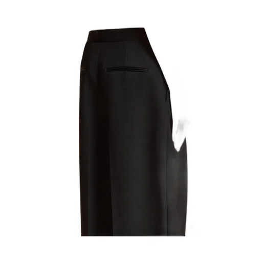 Khaite Marine Low-Rise Wide-Leg Pants
