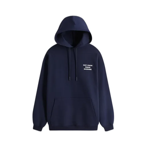 DrÔLe De Monsieur Slogan-Printed Drawstring Hoodie