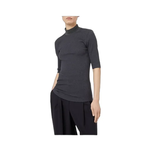 Brunello Cucinelli High-Neck Ribbed Jumper