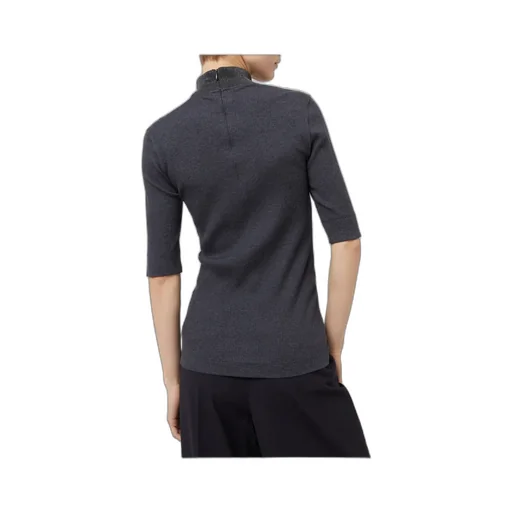 Brunello Cucinelli High-Neck Ribbed Jumper