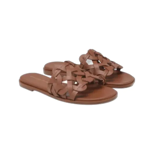 Gianvito Rossi Amalfi Interwoven Round Toe Sandals