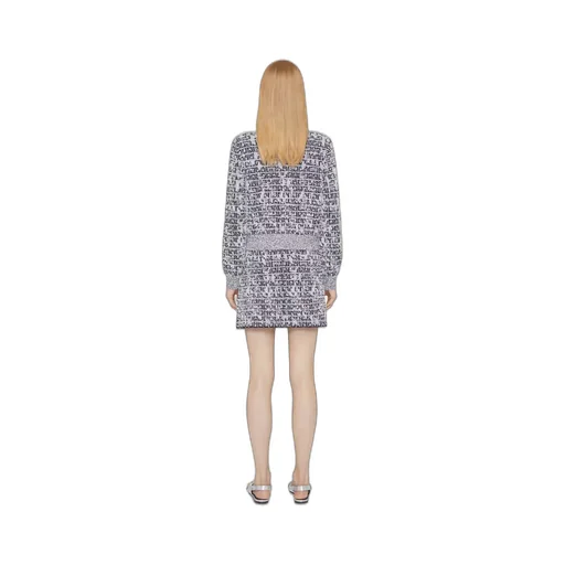 Cardigan In 4G Tweed With 4G Detail