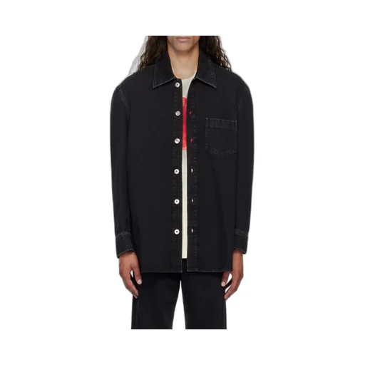 Lanvin Cocoon Button-Up Denim Shirt