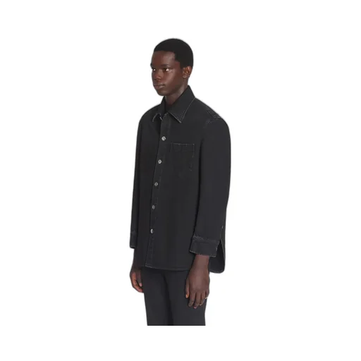 Lanvin Cocoon Button-Up Denim Shirt