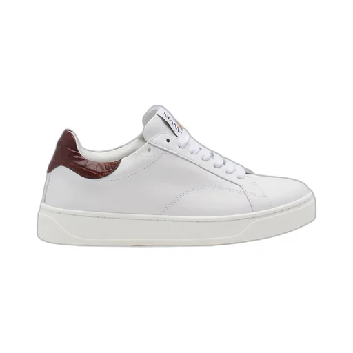 Logo-Patch Leather Sneakers
