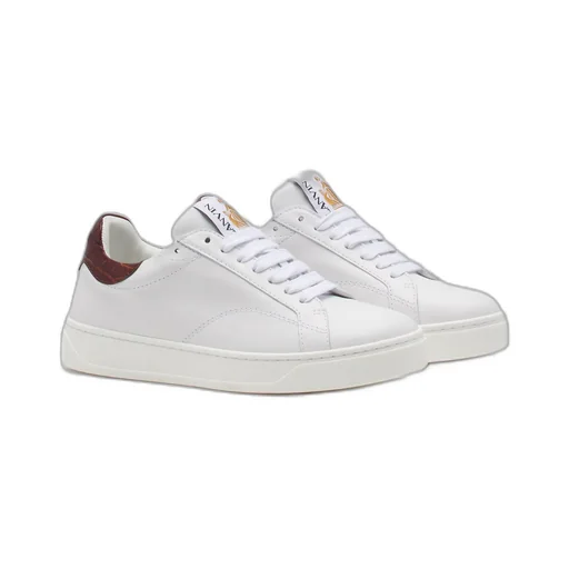 Logo-Patch Leather Sneakers
