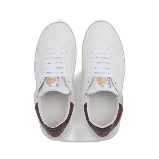 Logo-Patch Leather Sneakers