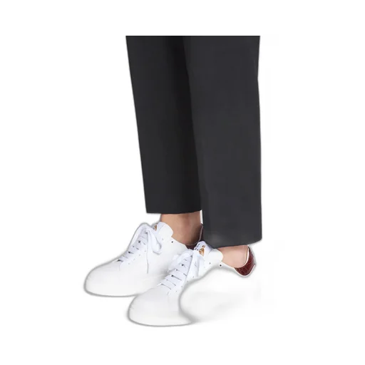 Logo-Patch Leather Sneakers