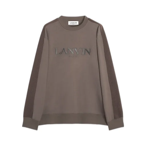 Lanvin Logo-Embroidered Crewneck Sweatshirt
