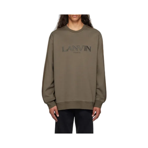 Lanvin Logo-Embroidered Crewneck Sweatshirt