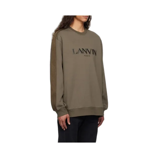 Lanvin Logo-Embroidered Crewneck Sweatshirt