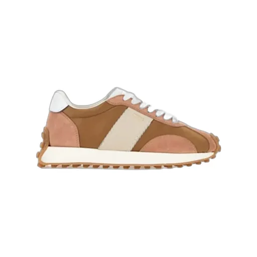 Tod's Trimmed Lace-Up Sneakers