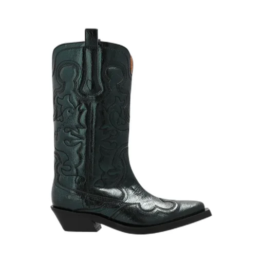 Square-Toed Short Boots