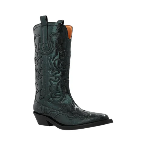 Square-Toed Short Boots