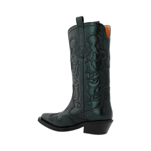 Square-Toed Short Boots