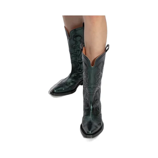 Square-Toed Short Boots