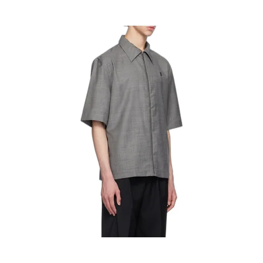 Givenchy Collared Short-Sleeve Shirt