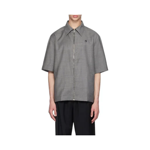 Givenchy Collared Short-Sleeve Shirt