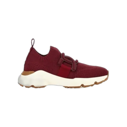 Logo-Strap Almond-Toe Sneakers