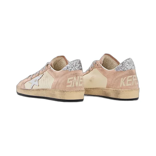 Golden Goose Deluxe Brand Ballstar Glitter-Embellished Sneakers