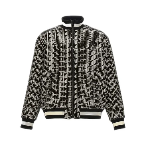 Balmain Monogram Reversible Bomber Jacket