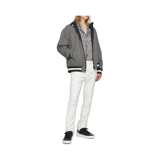 Balmain Monogram Reversible Bomber Jacket