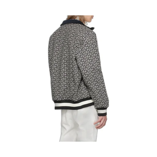 Balmain Monogram Reversible Bomber Jacket