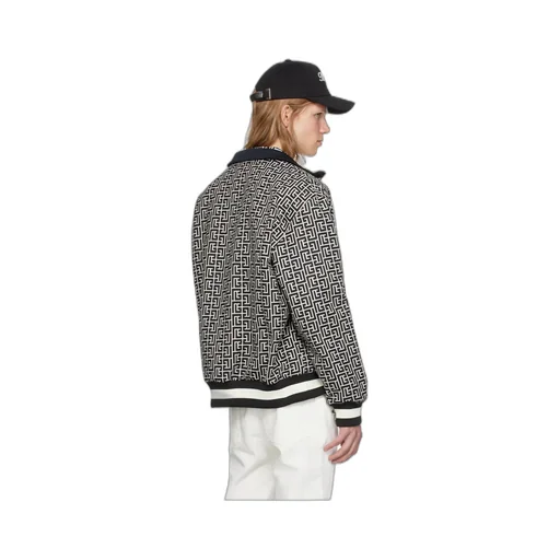 Balmain Monogram Reversible Bomber Jacket