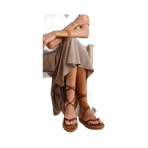 Round-Headed Flat Sandals