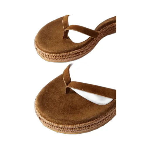 Round-Headed Flat Sandals