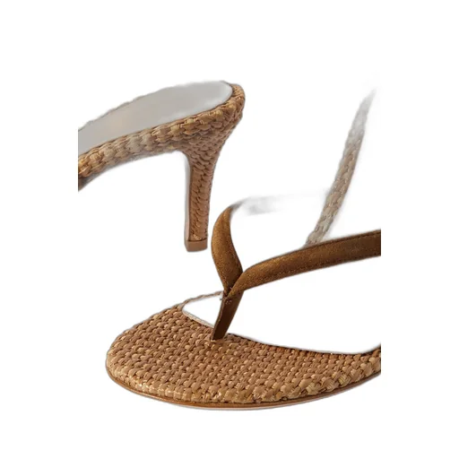Round-Headed High-Heeled Sandals